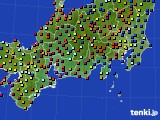 東海地方のアメダス実況(日照時間)(2018年09月22日)