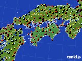 四国地方のアメダス実況(日照時間)(2018年09月22日)