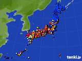 2018年09月22日のアメダス(日照時間)