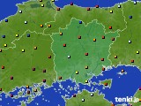 岡山県のアメダス実況(日照時間)(2018年09月22日)