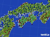 四国地方のアメダス実況(日照時間)(2018年09月23日)