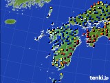 九州地方のアメダス実況(日照時間)(2018年09月23日)