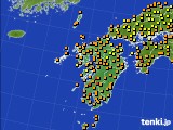 九州地方のアメダス実況(気温)(2018年09月23日)