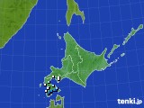 北海道地方のアメダス実況(降水量)(2018年09月24日)