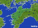 愛媛県のアメダス実況(日照時間)(2018年09月24日)