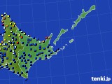 2018年09月25日の道東のアメダス(日照時間)