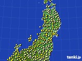 東北地方のアメダス実況(気温)(2018年09月26日)