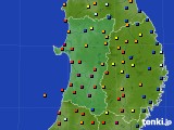 秋田県のアメダス実況(日照時間)(2018年09月28日)