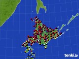 北海道地方のアメダス実況(日照時間)(2018年09月29日)