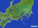 関東・甲信地方のアメダス実況(降水量)(2018年09月30日)