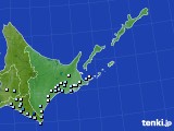 道東のアメダス実況(降水量)(2018年09月30日)