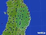 2018年10月01日の岩手県のアメダス(日照時間)