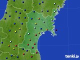 2018年10月01日の宮城県のアメダス(日照時間)