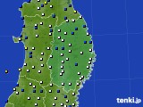 岩手県のアメダス実況(風向・風速)(2018年10月01日)