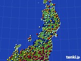 東北地方のアメダス実況(日照時間)(2018年10月02日)