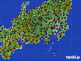 2018年10月02日の関東・甲信地方のアメダス(日照時間)