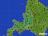 道央のアメダス実況(日照時間)(2018年10月02日)