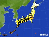 アメダス実況(気温)(2018年10月02日)