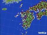 九州地方のアメダス実況(日照時間)(2018年10月03日)