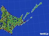 2018年10月03日の道東のアメダス(日照時間)
