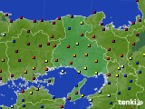 2018年10月03日の兵庫県のアメダス(日照時間)