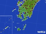 鹿児島県のアメダス実況(日照時間)(2018年10月03日)