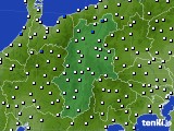 長野県のアメダス実況(風向・風速)(2018年10月03日)
