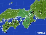 近畿地方のアメダス実況(降水量)(2018年10月04日)