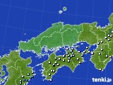 2018年10月04日の中国地方のアメダス(降水量)