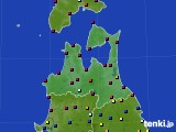 青森県のアメダス実況(日照時間)(2018年10月04日)