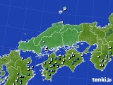 中国地方のアメダス実況(降水量)(2018年10月05日)
