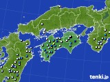 四国地方のアメダス実況(降水量)(2018年10月05日)