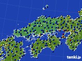 中国地方のアメダス実況(日照時間)(2018年10月05日)