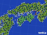 四国地方のアメダス実況(日照時間)(2018年10月05日)