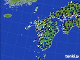 九州地方のアメダス実況(日照時間)(2018年10月05日)