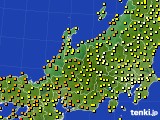 2018年10月05日の北陸地方のアメダス(気温)