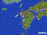 九州地方のアメダス実況(気温)(2018年10月05日)