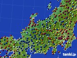 2018年10月06日の北陸地方のアメダス(日照時間)
