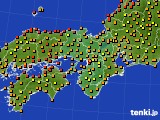 近畿地方のアメダス実況(気温)(2018年10月06日)