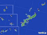 2018年10月06日の沖縄県のアメダス(風向・風速)