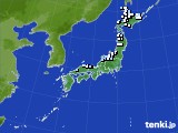 アメダス実況(降水量)(2018年10月07日)