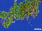 東海地方のアメダス実況(日照時間)(2018年10月07日)