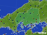 広島県のアメダス実況(日照時間)(2018年10月07日)