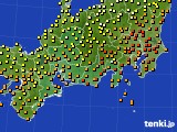 東海地方のアメダス実況(気温)(2018年10月07日)