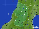 山形県のアメダス実況(風向・風速)(2018年10月07日)