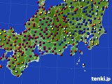 東海地方のアメダス実況(日照時間)(2018年10月08日)