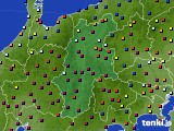 長野県のアメダス実況(日照時間)(2018年10月09日)