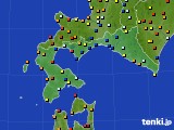 2018年10月09日の道南のアメダス(日照時間)