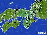 近畿地方のアメダス実況(降水量)(2018年10月10日)