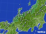 北陸地方のアメダス実況(降水量)(2018年10月11日)